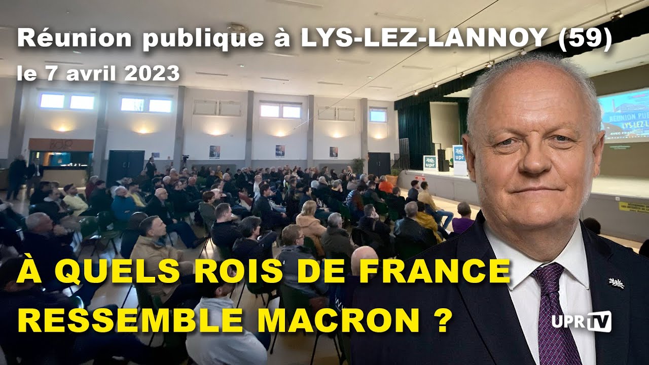 Réunion publique de François Asselineau à Lys-lez-Lannoy
