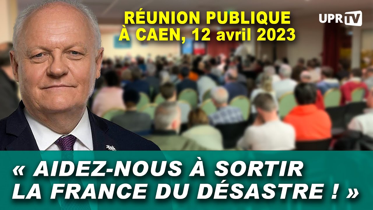 Réunion publique de François Asselineau à Caen