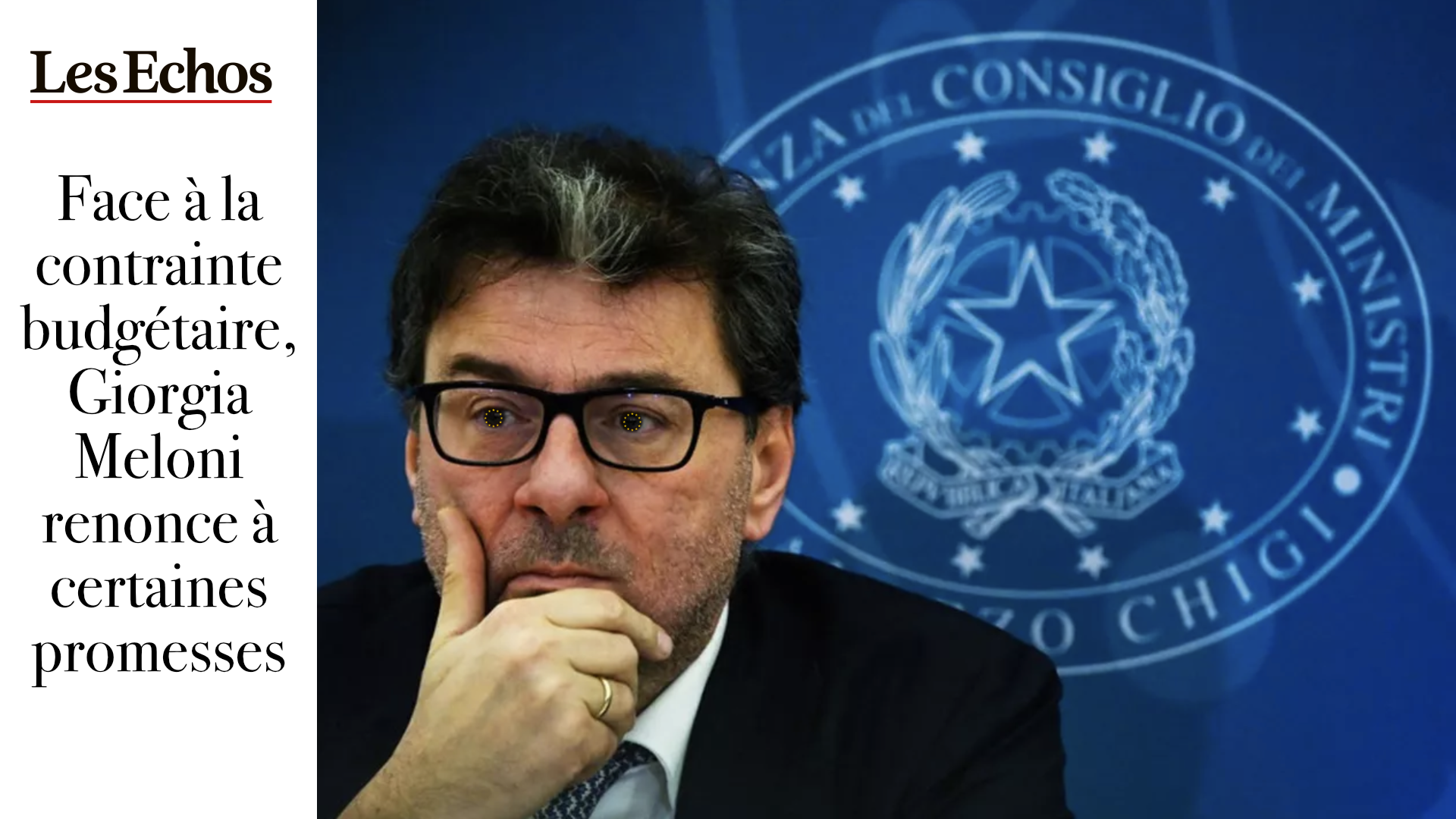 L'Italie reste l'UE et l'euro, Meloni contrainte de trahir ses électeurs