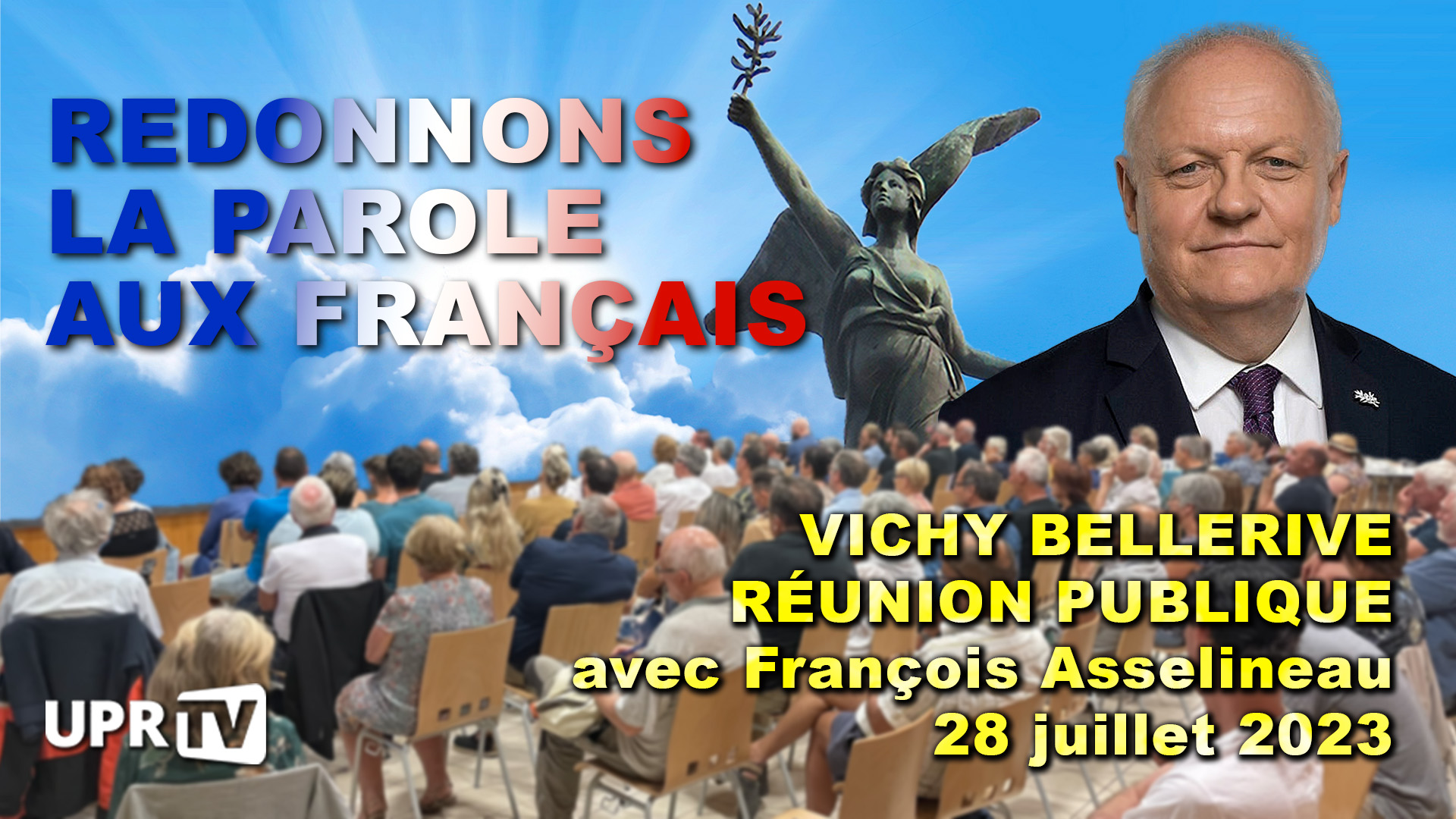 Réunion publique de François Asselineau à Bellerive-sur-Allier