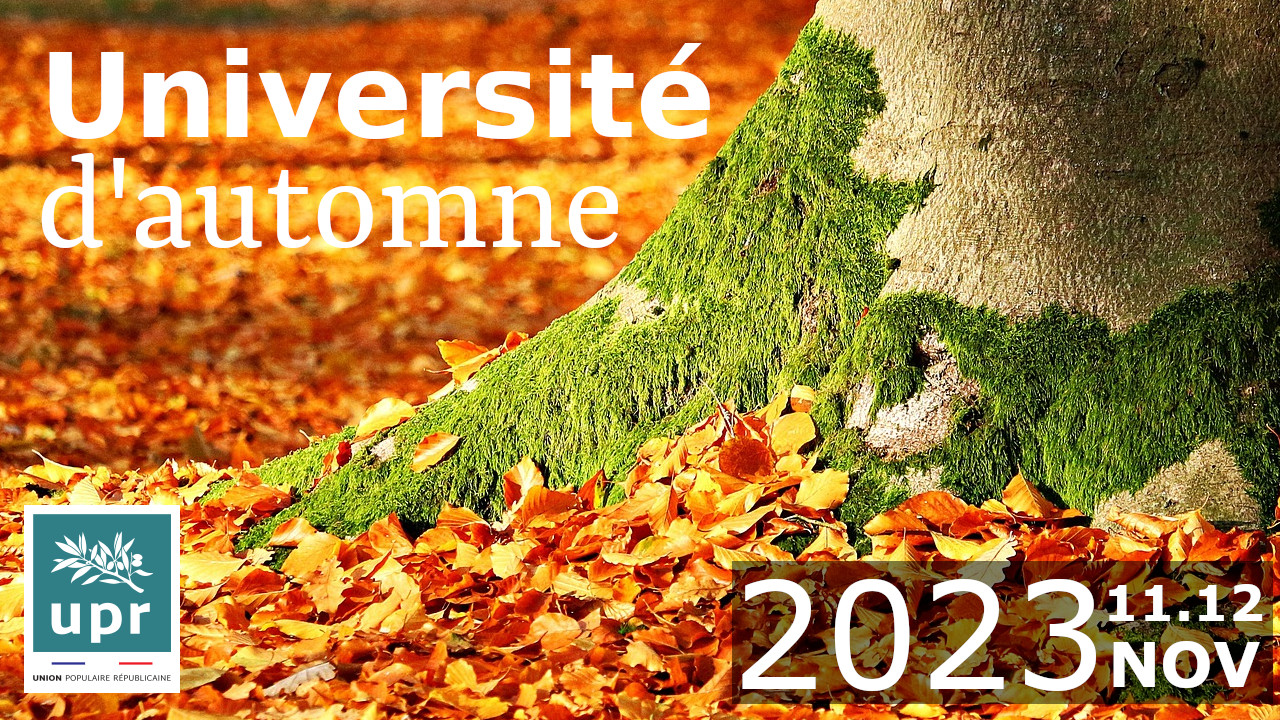Inscrivez-vous à l’Université d’automne 2023 de l’UPR !