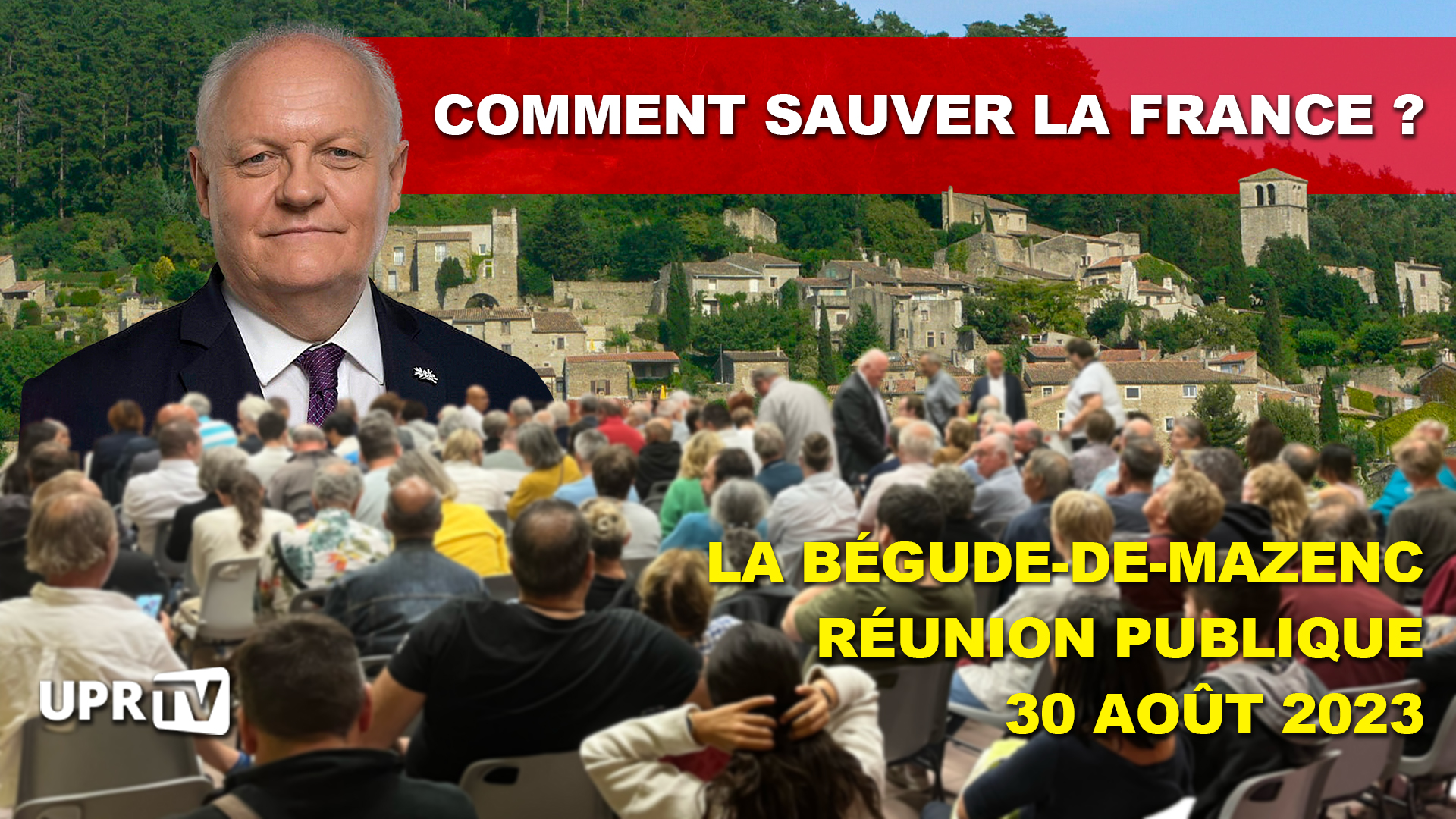 Réunion publique de François Asselineau à Bègue-de-Mazenc