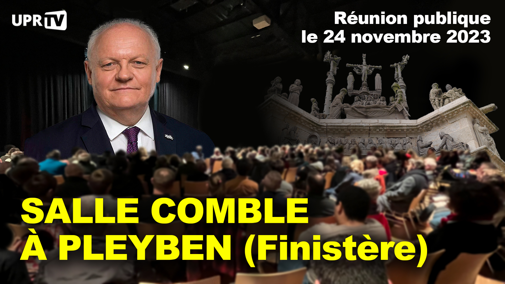 Réunion publique de François Asselineau à Pleyben