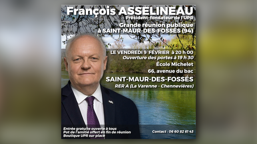 Annonce de la réunion publique à Saint-Maur-des-Fossés