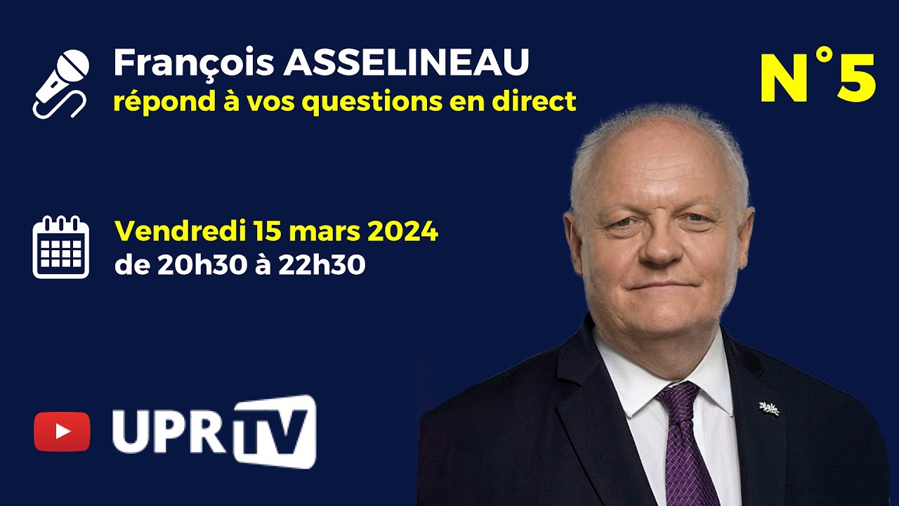 Direct n°5 – François Asselineau répond à vos questions