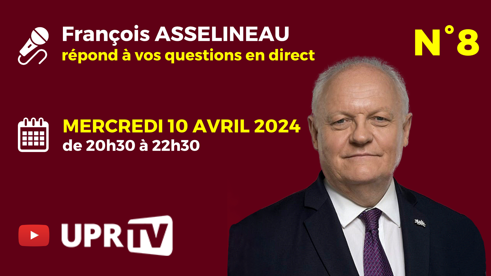 Direct n°8 – François Asselineau répond à vos questions