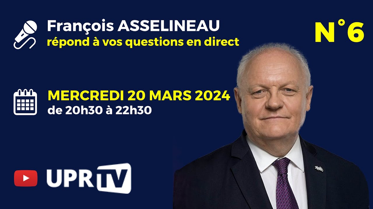Direct n°6 – François Asselineau répond à vos questions