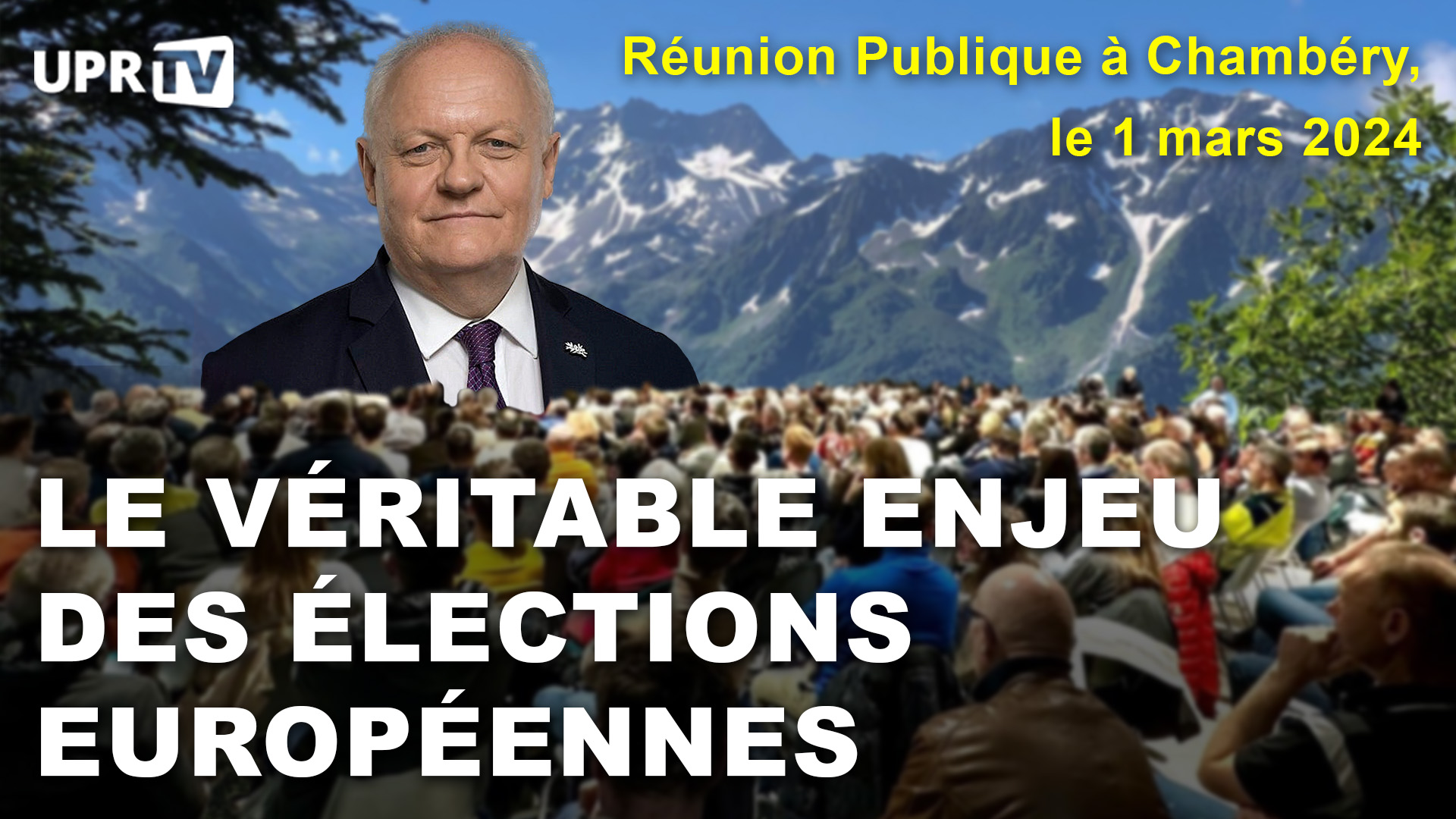 Réunion publique de François Asselineau à Chambéry