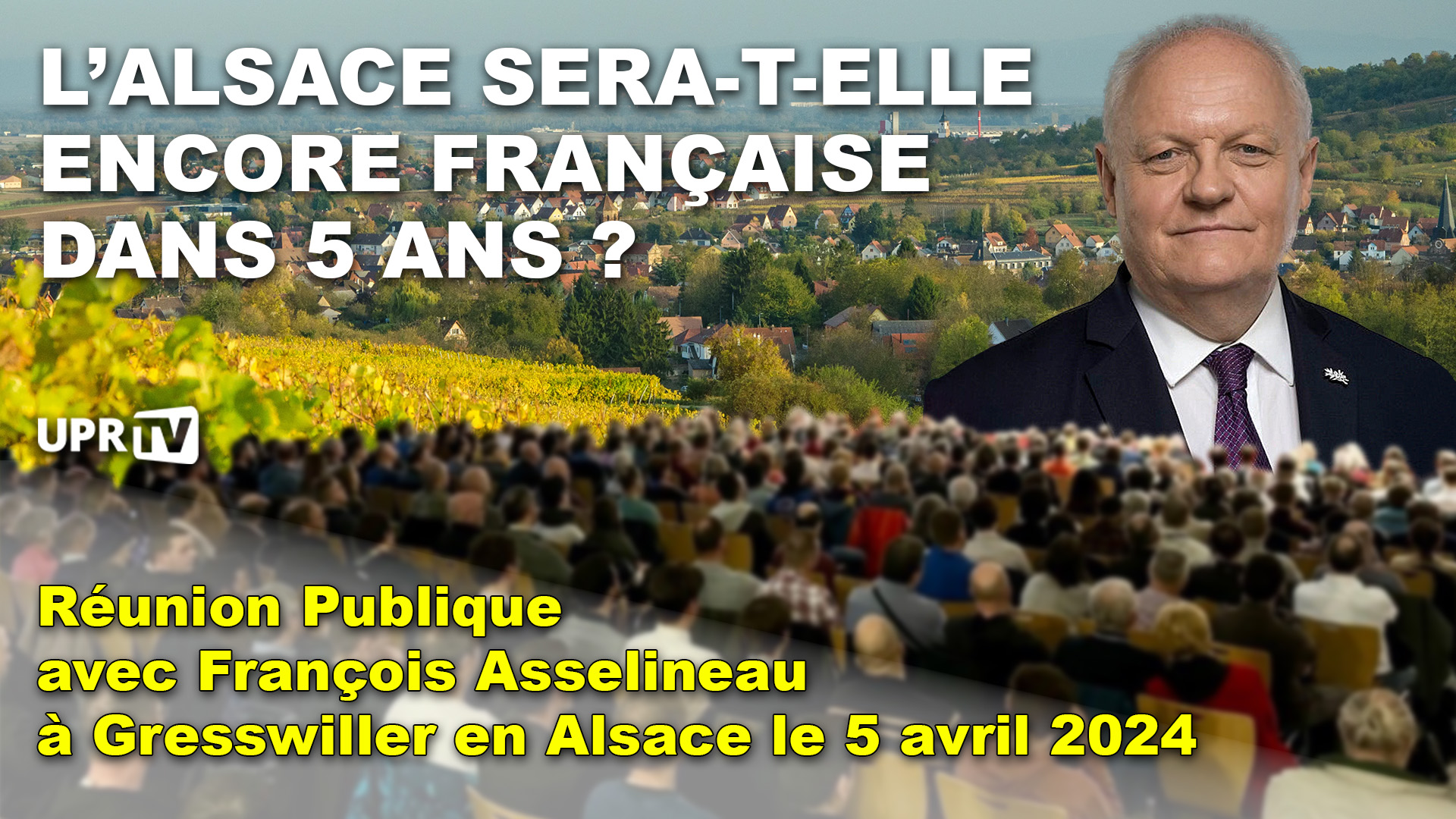 Réunion publique de François Asselineau à Gresswiller