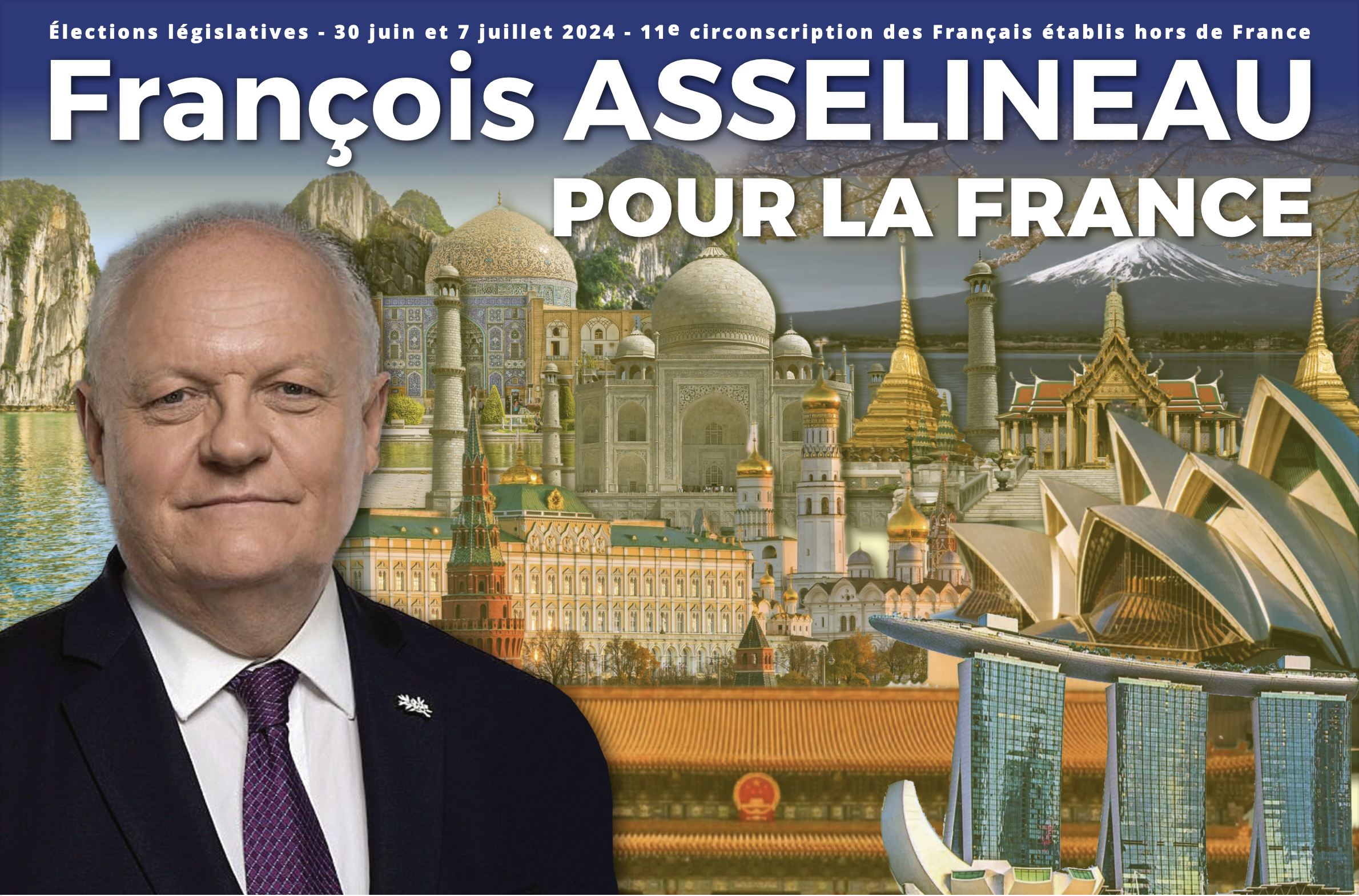 Profession de foi de François Asselineau, candidat aux Législatives 2024 – 11ème CFE