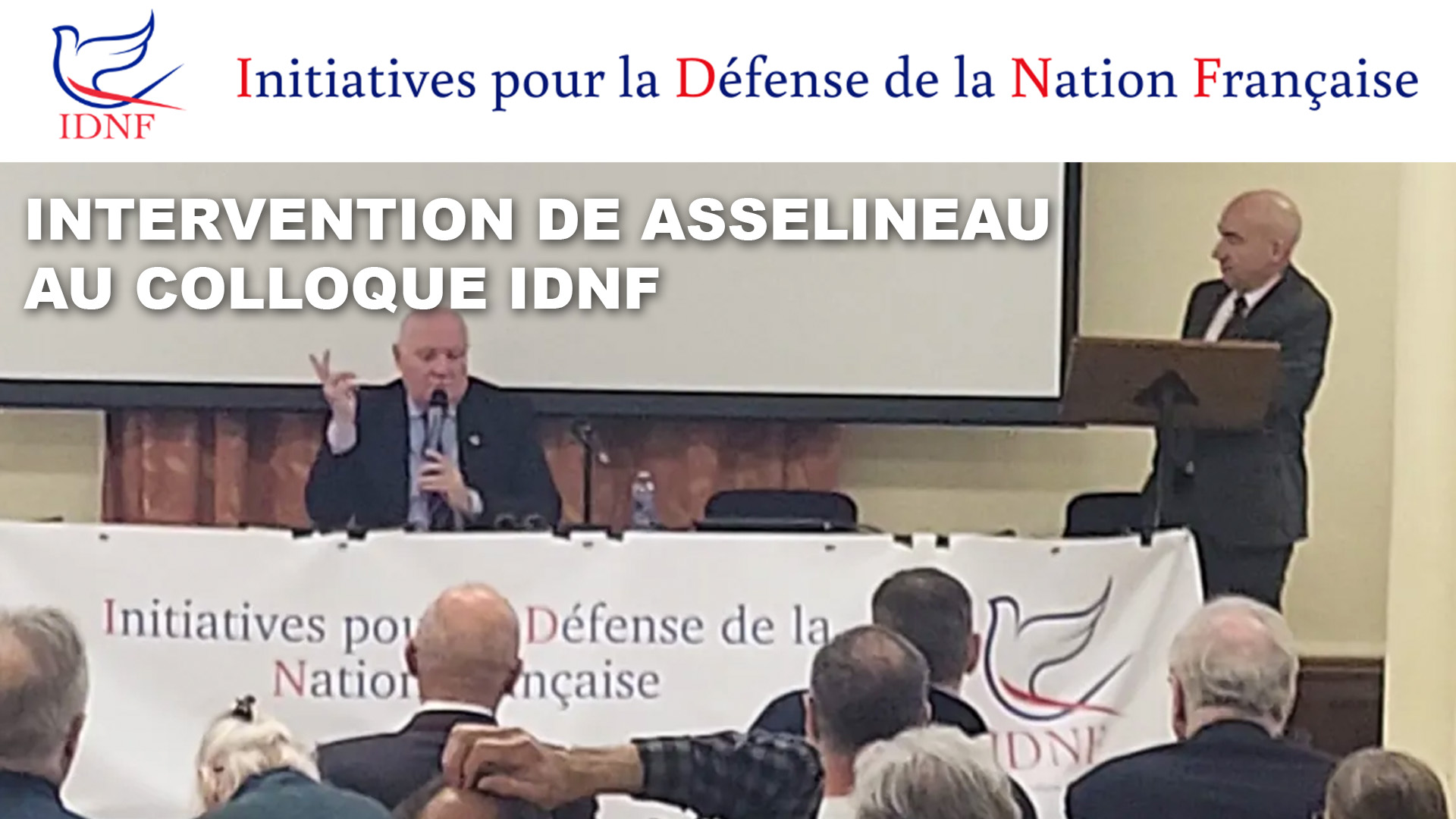 Discours de François Asselineau au colloque de l'IDNF