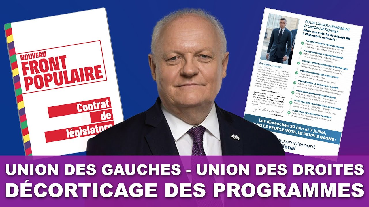 Union des gauches ou des droites : les programmes à la loupe
