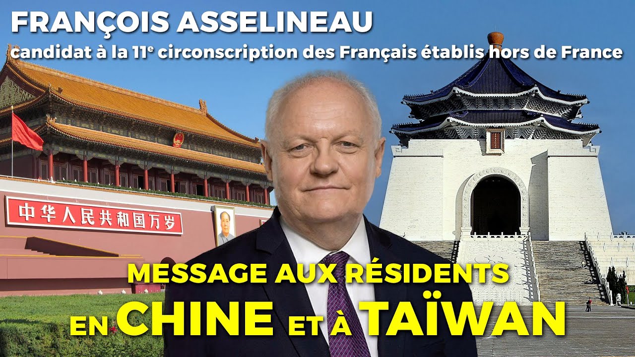 François Asselineau s'adresse aux Français de Chine & Taïwan – Législatives 2024 – 11ème CFE
