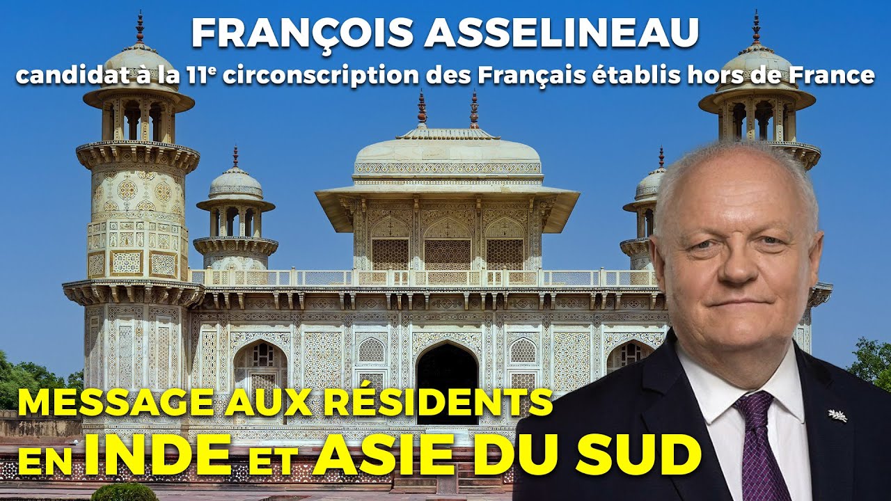 François Asselineau s'adresse aux Français d'Inde & Asie du Sud – Législatives 2024 – 11ème CFE