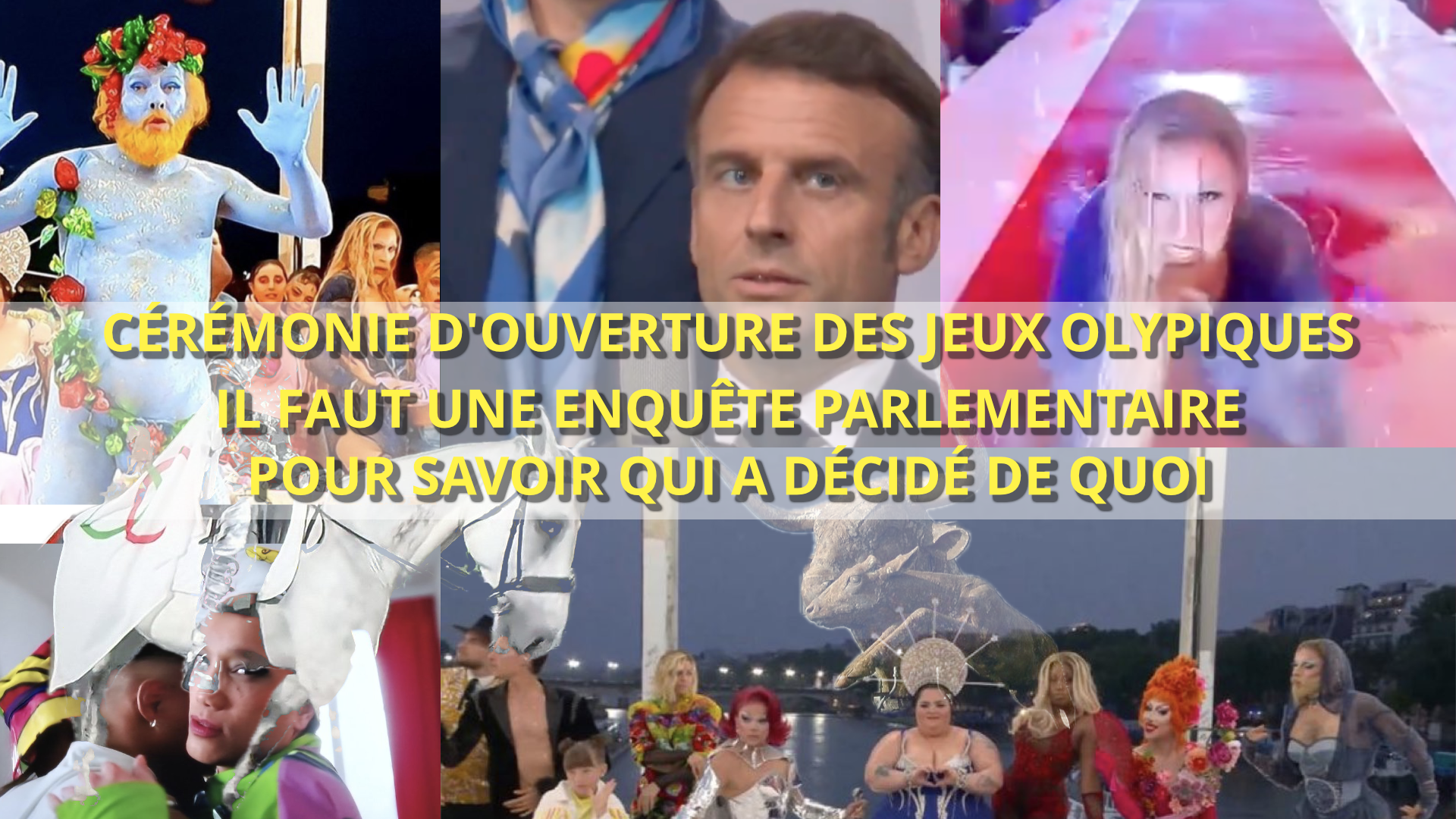 Qui a orchestré les scènes scandaleuses de la cérémonie d'ouverture des J. O. ?