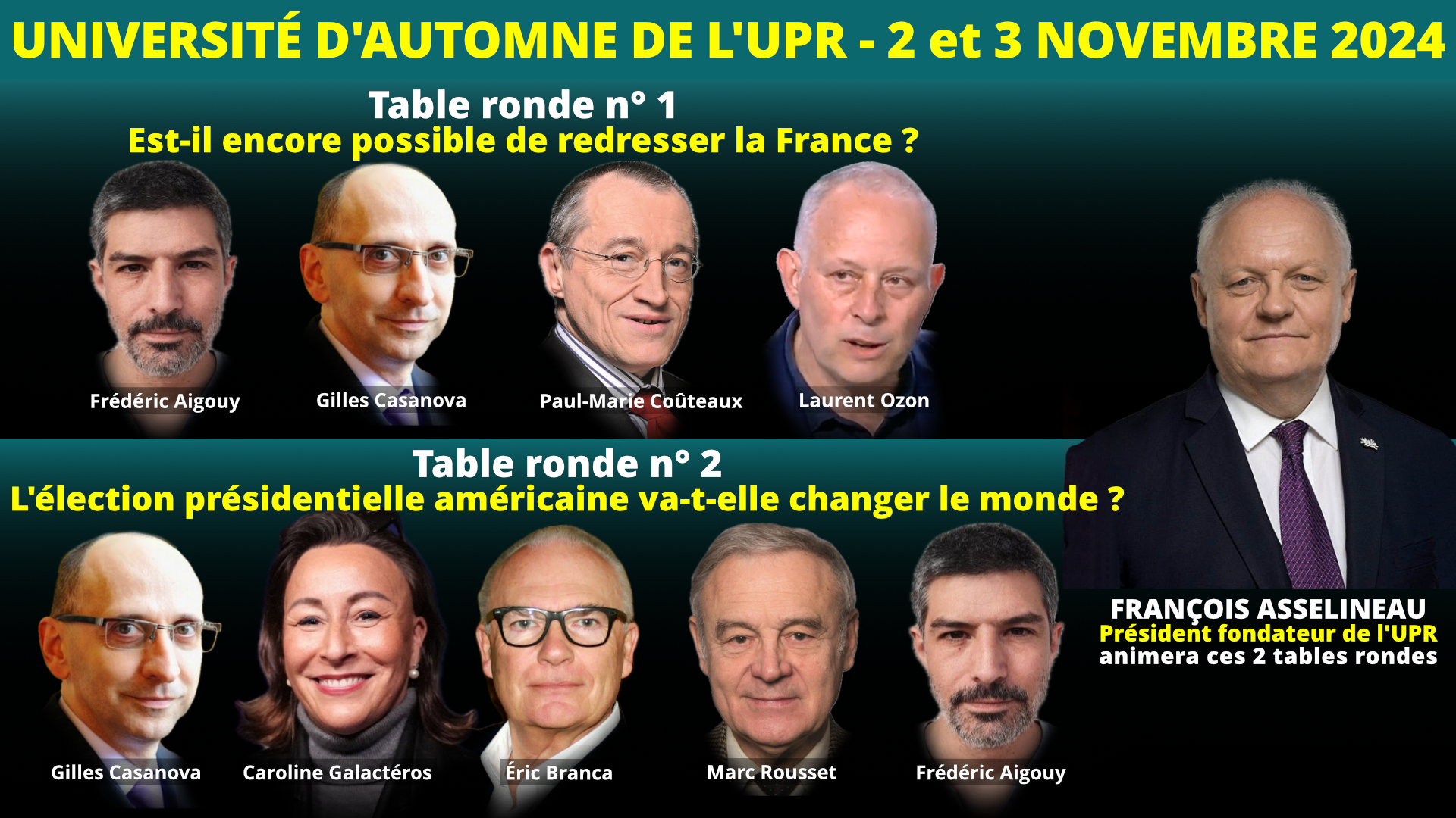 Le programme des tables rondes