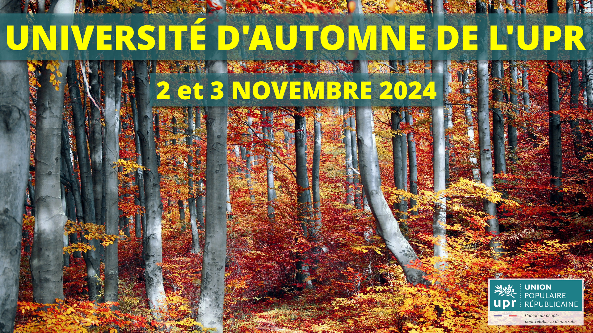 Inscrivez-vous à l’Université d’automne 2024 de l’UPR !