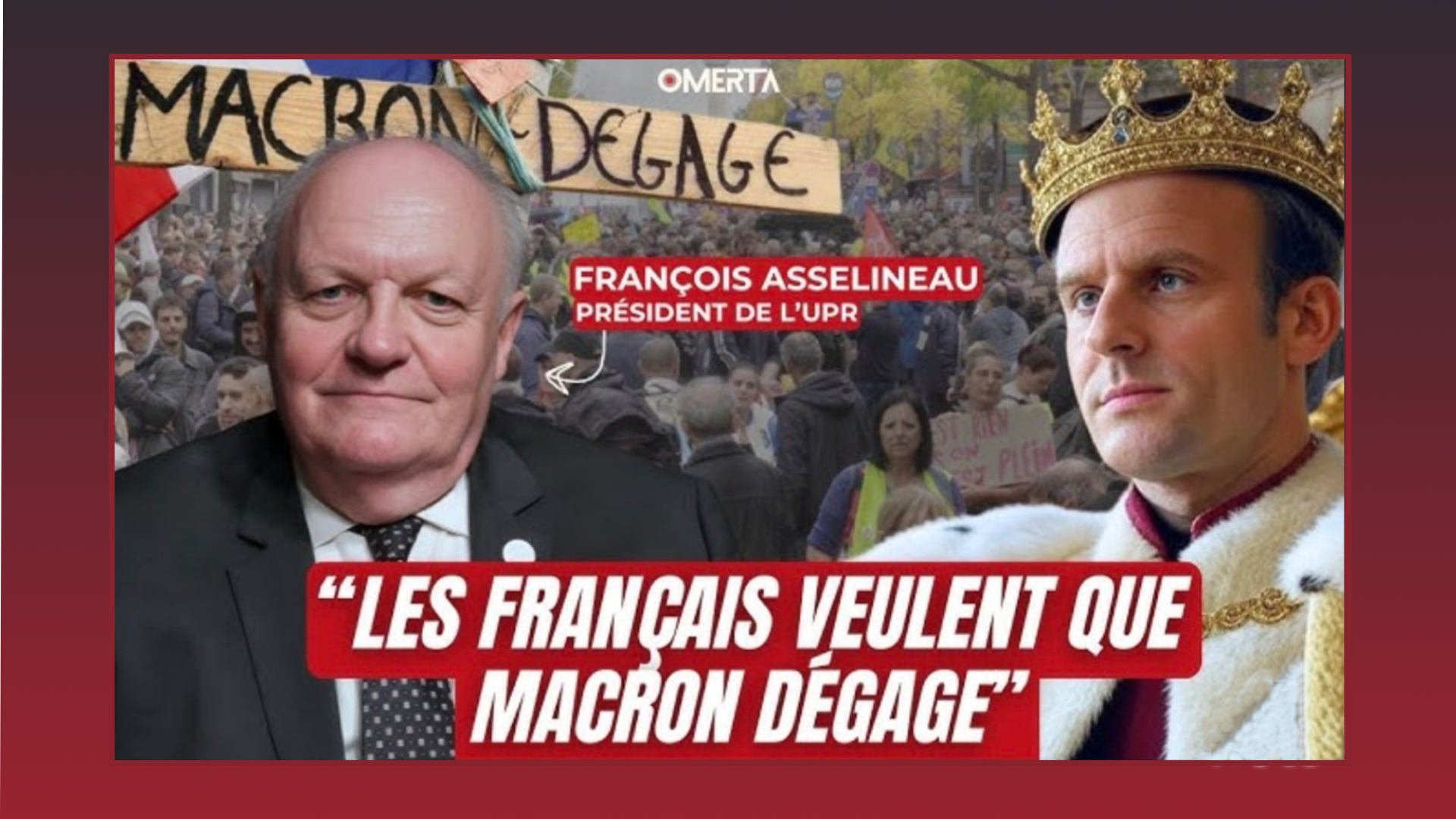 François Asselineau invité de Jérôme Besnard sur Omerta – 20/12/2024