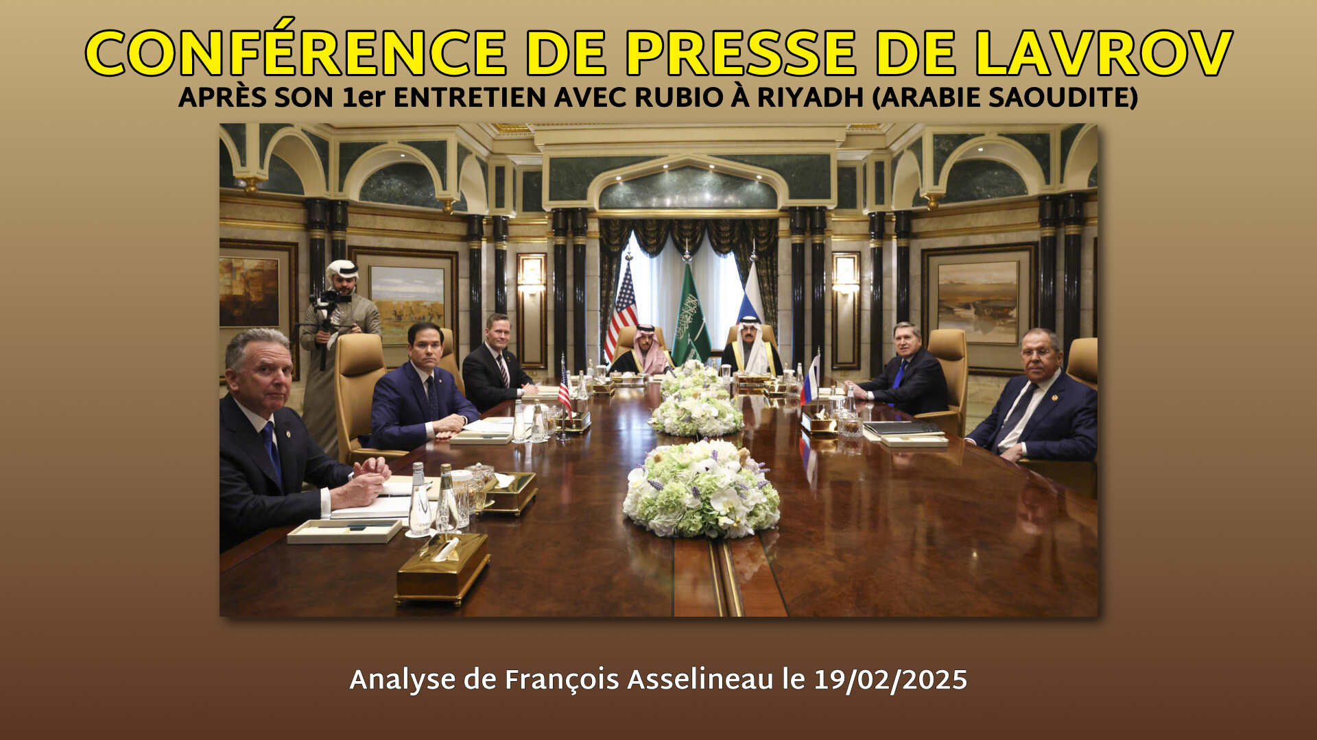 La conférence de presse de Sergueï Lavrov après sa rencontre avec Marco Rubio