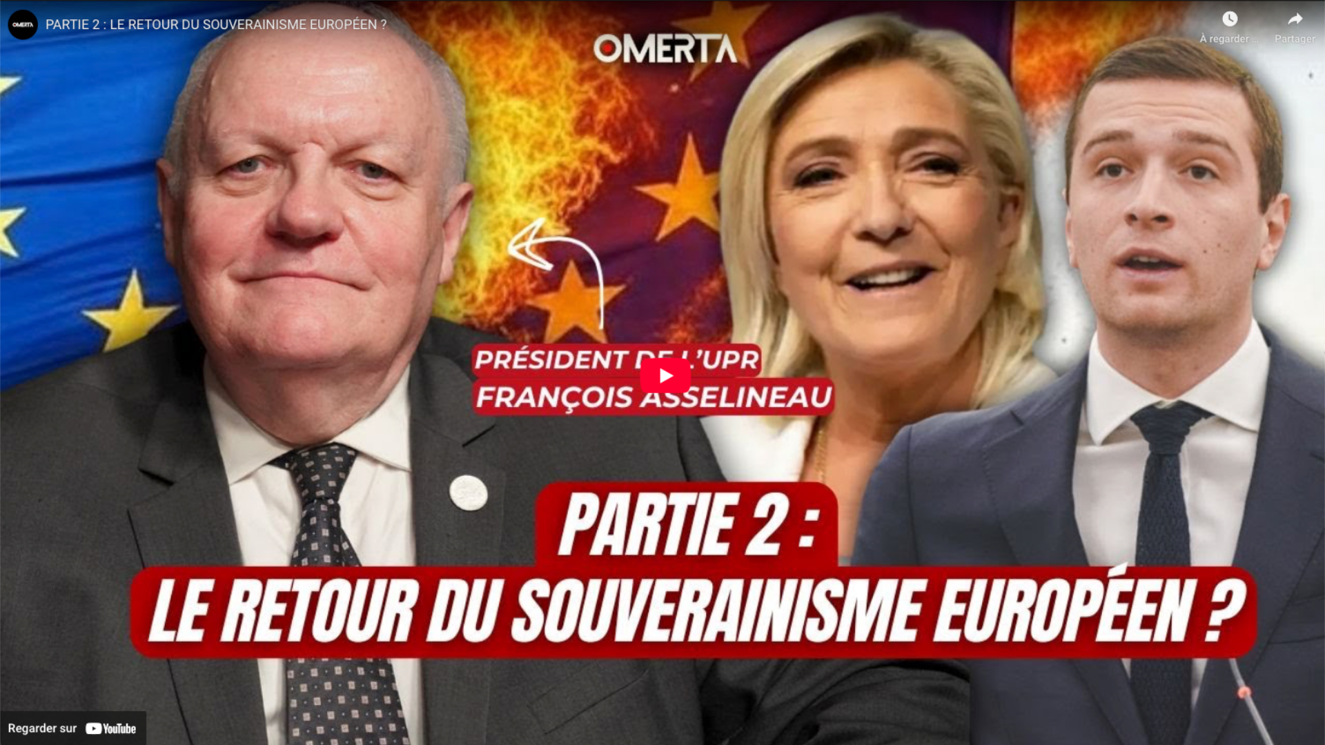 François Asselineau invité de Merwan Mihoubi sur Omerta – 26/02/2025