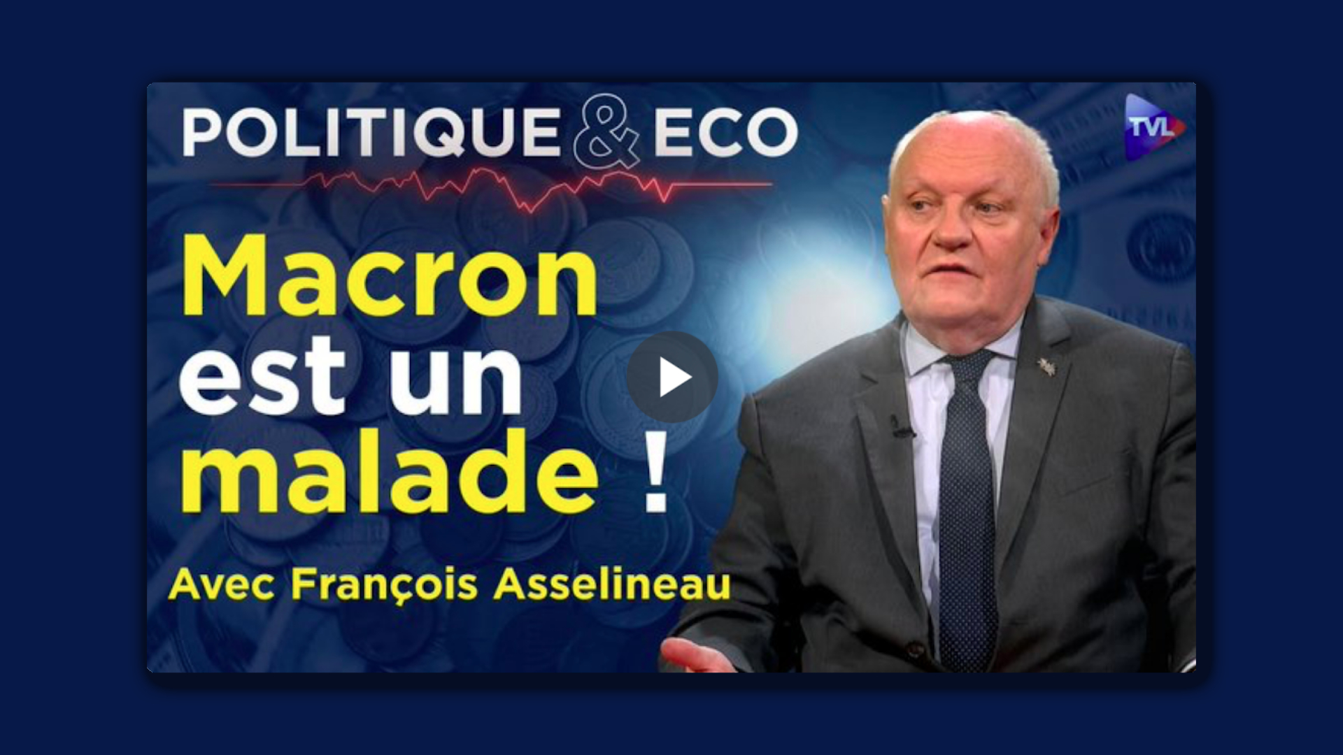 François Asselineau invité de Pierre Bergerault sur TVL – 17/03/2025