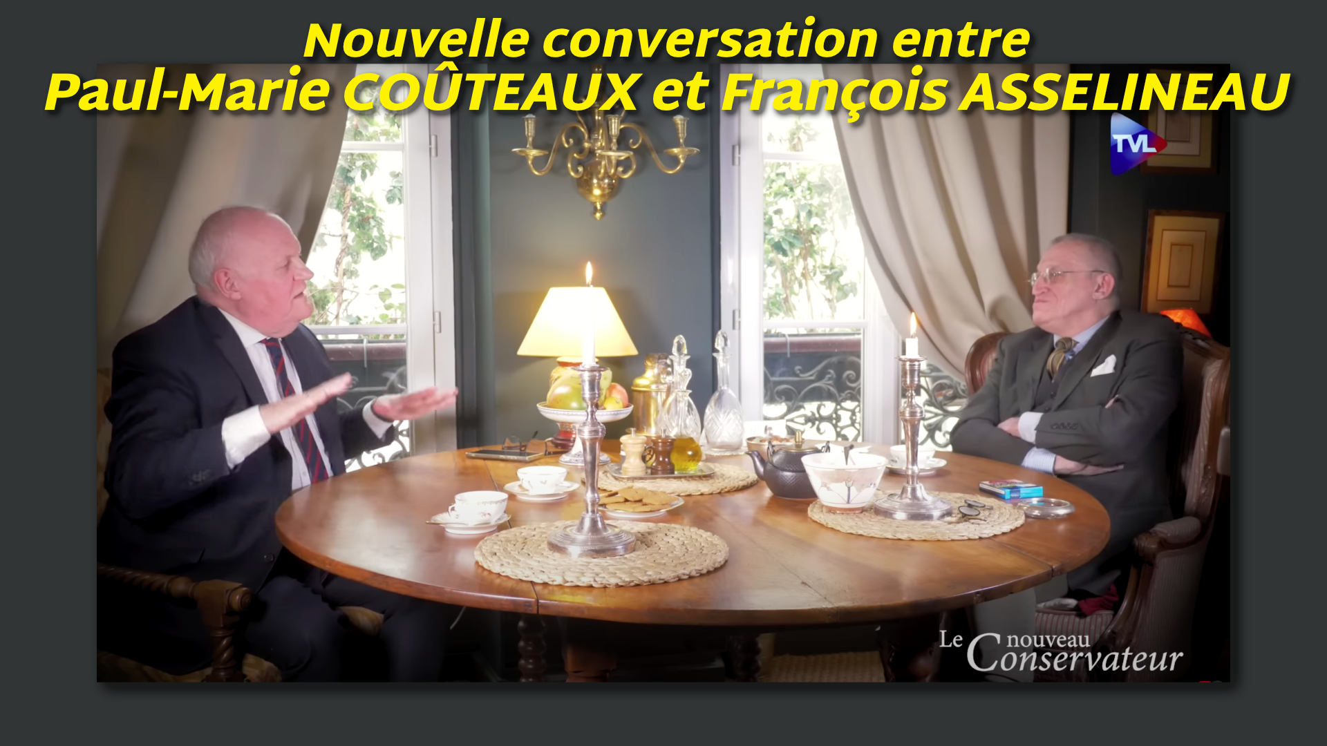 Conversation entre Paul-Marie Couteaux et François Asselineau n°6 sur TVL – 30/03/2025