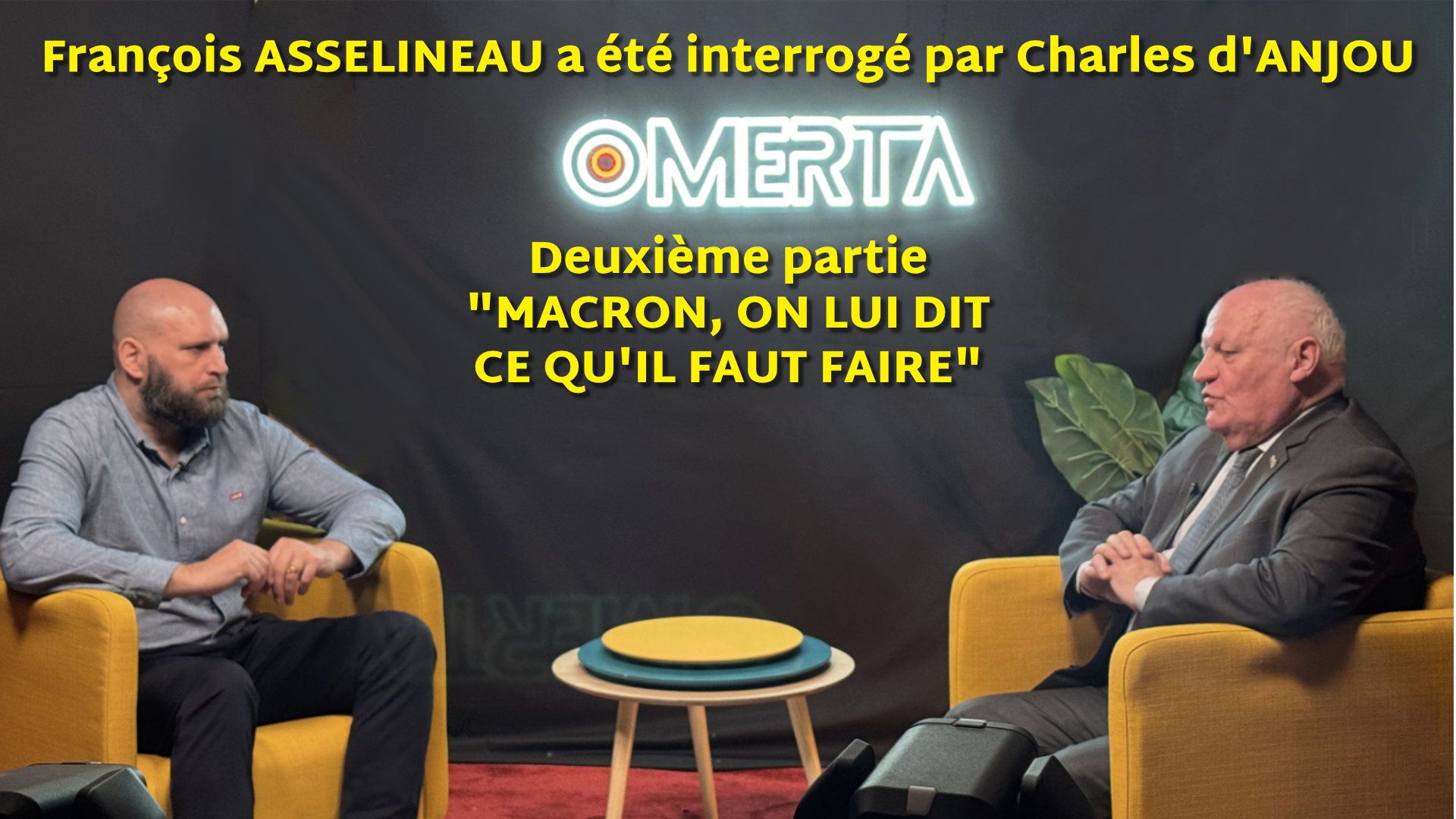 François Asselineau invité de Charles d'Anjou sur Omerta – 13/04/2025 – 2/2