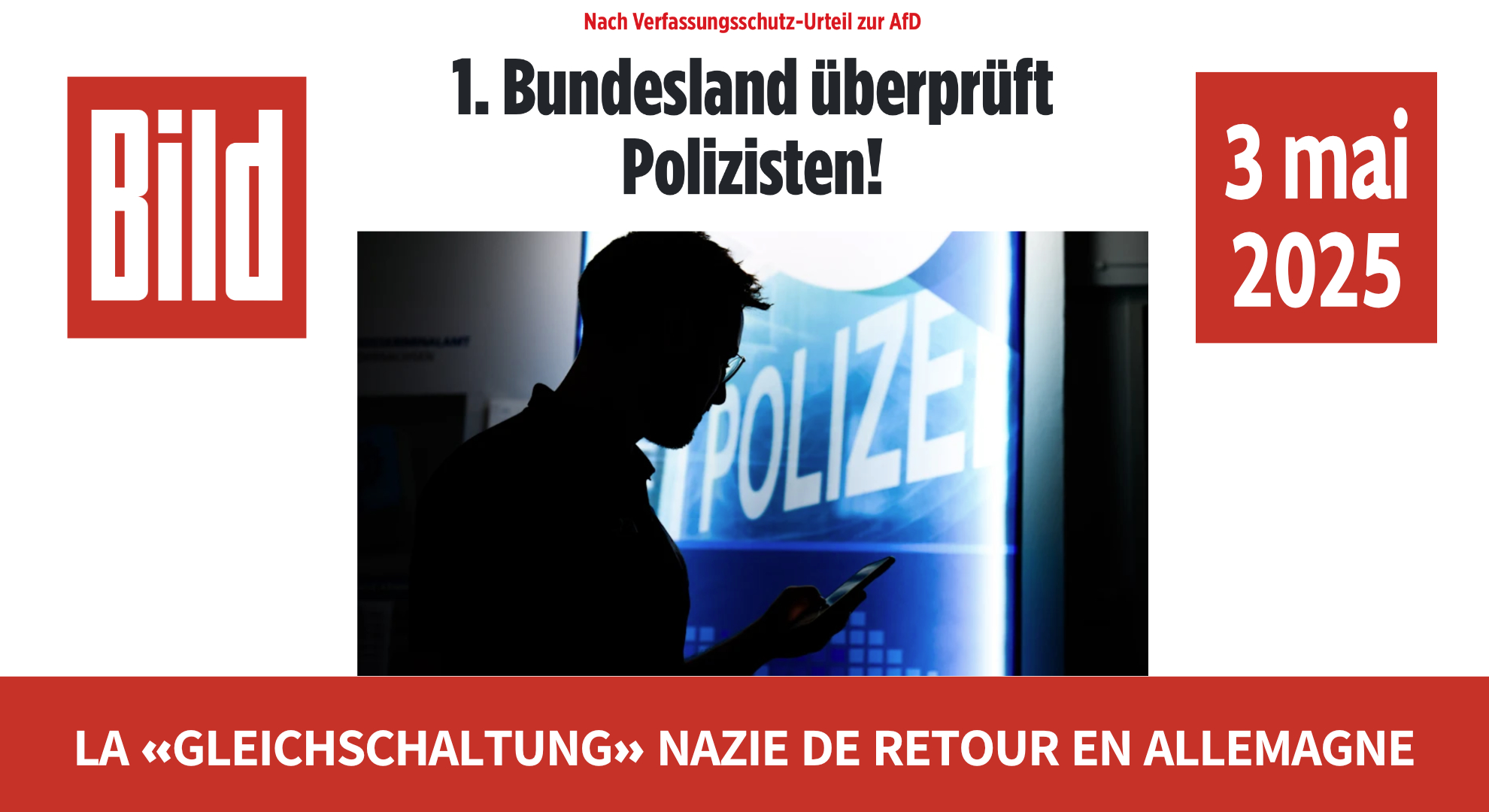 La « Gleichschaltung » nazie de retour en Allemagne