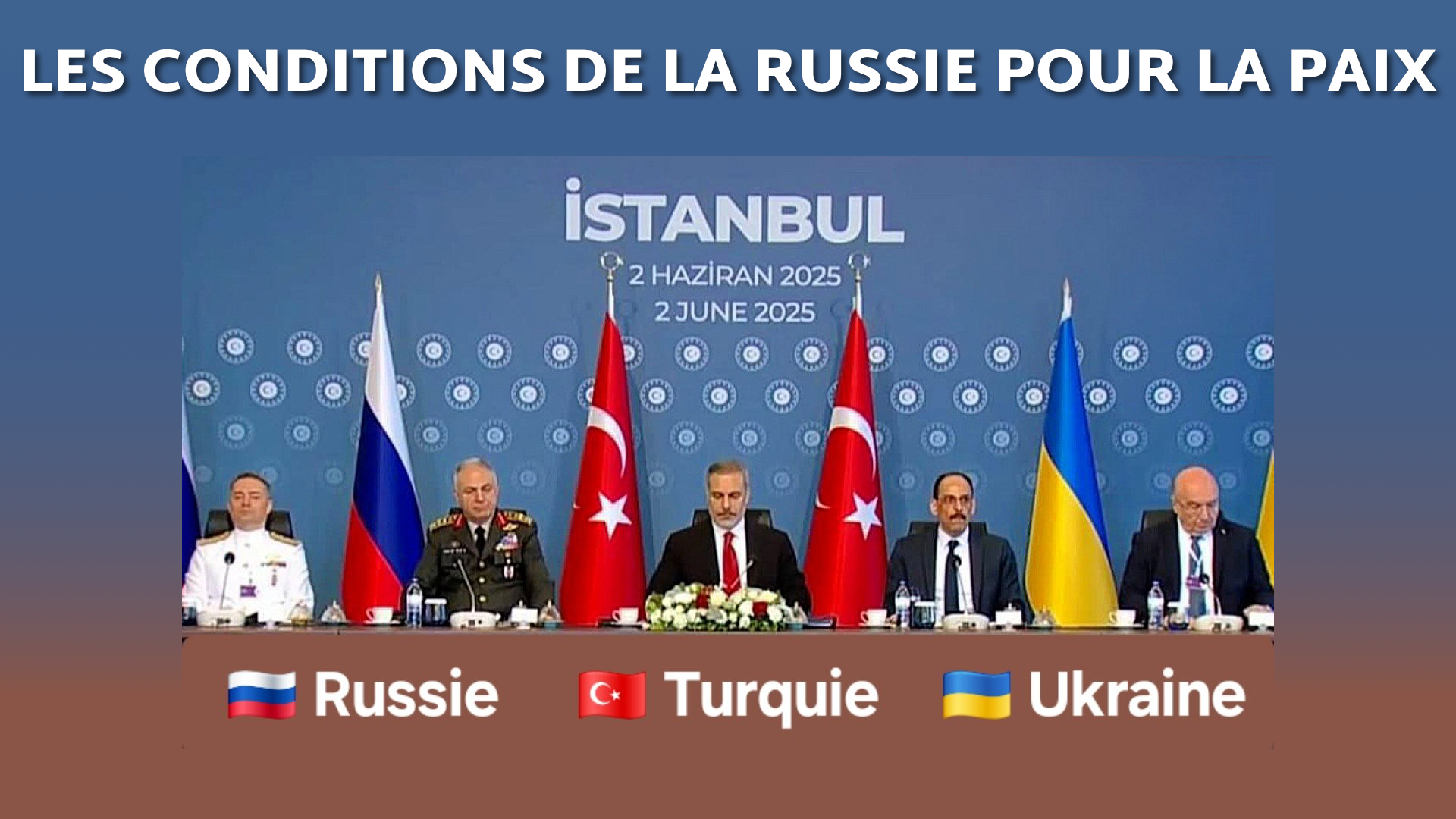 Les conditions de la Russie pour la paix
