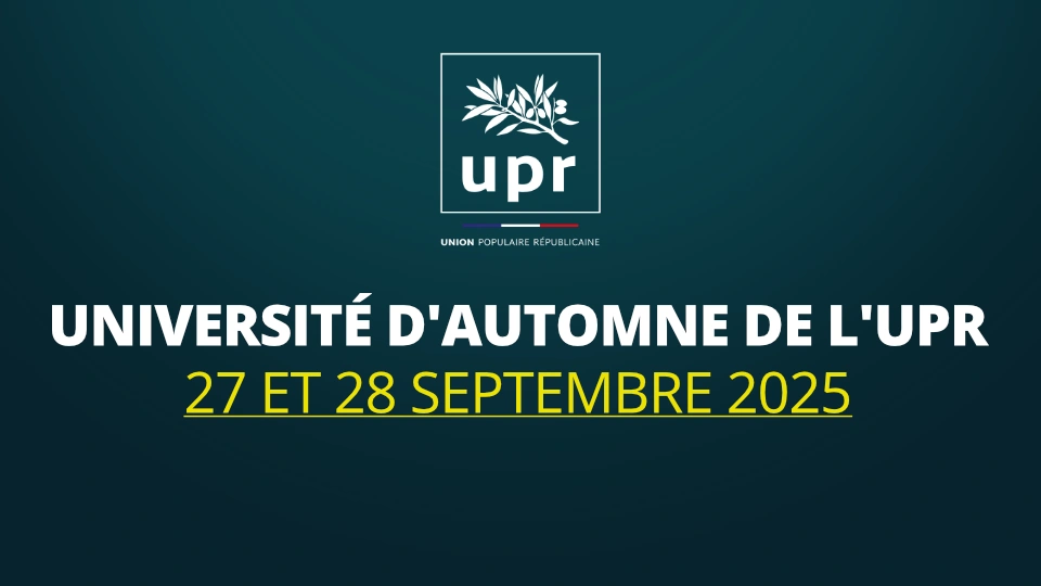 Inscrivez-vous à l’Université d’automne 2025 de l’UPR !