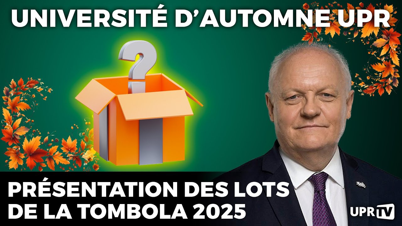 Présentation des lots de la tombola