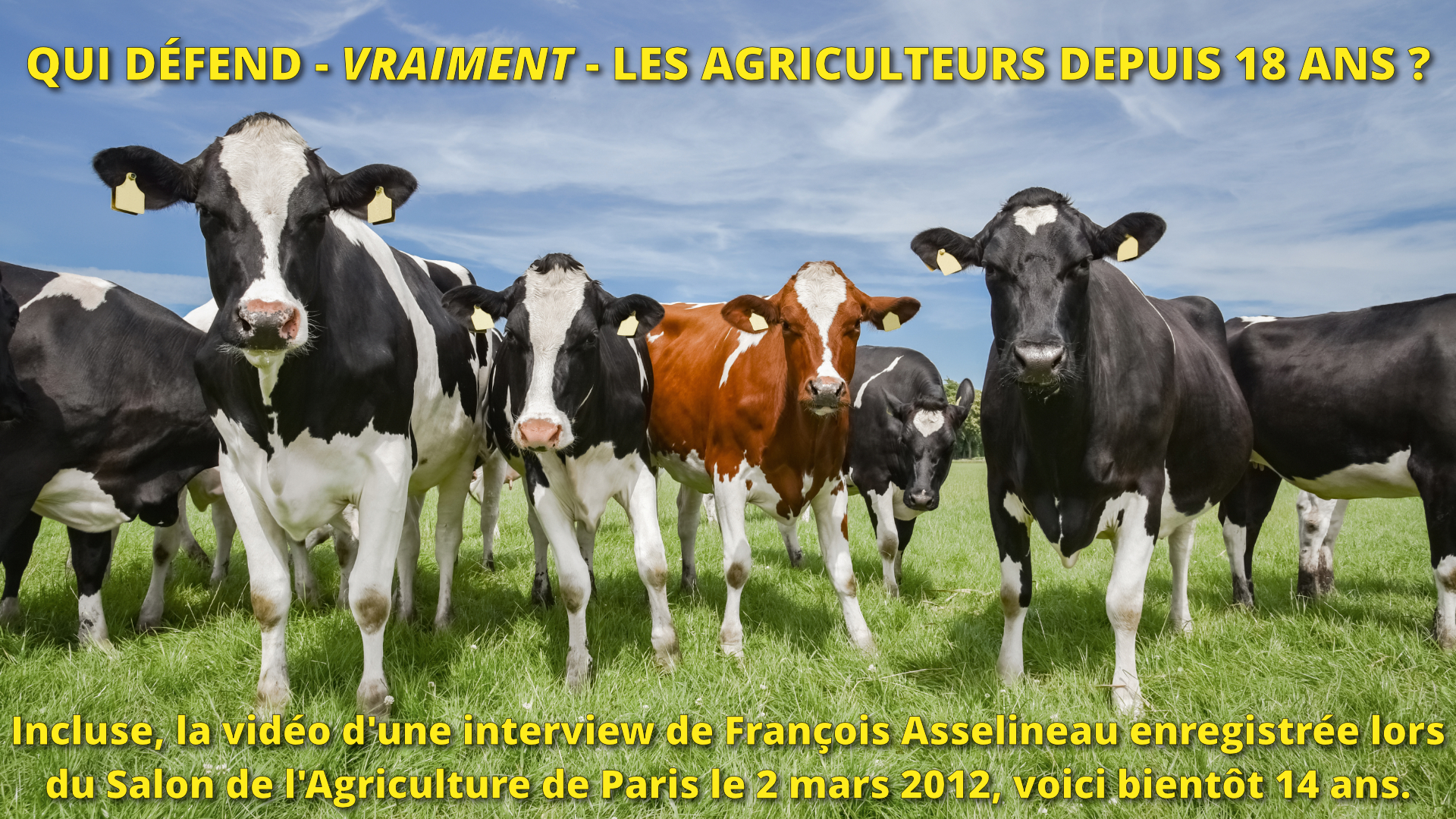 Qui défend réellement les agriculteurs depuis 18 ans ?
