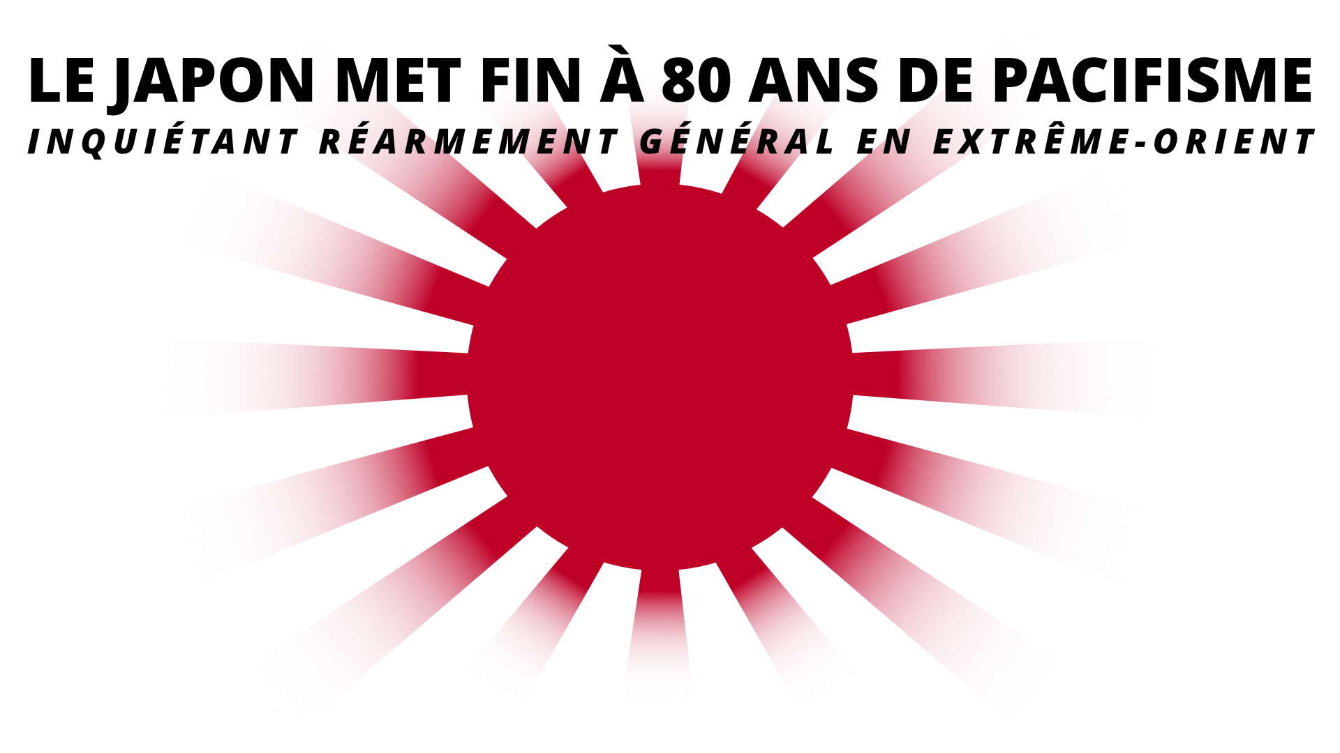 Le Japon met fin à 80 ans de pacifisme