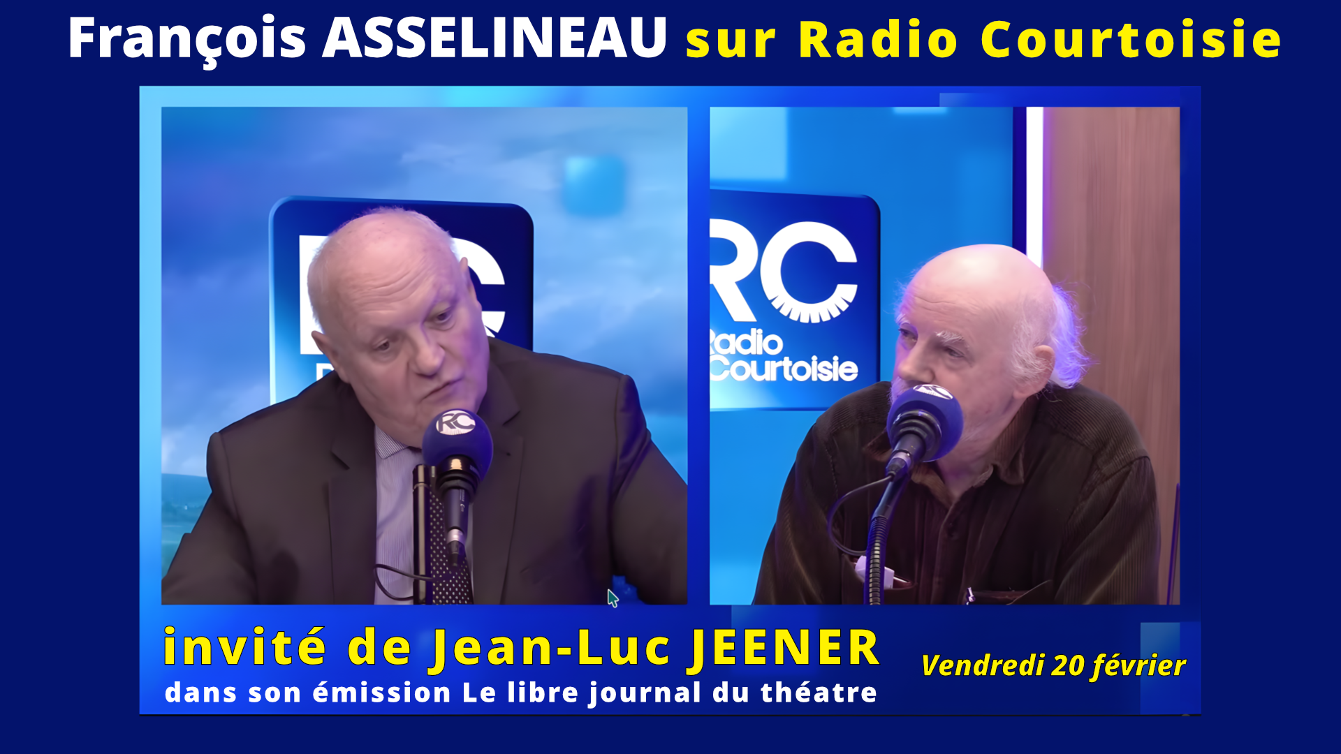 François Asselineau invité de Jean-Luc Jeener sur Radio Courtoisie – 20/02/2026