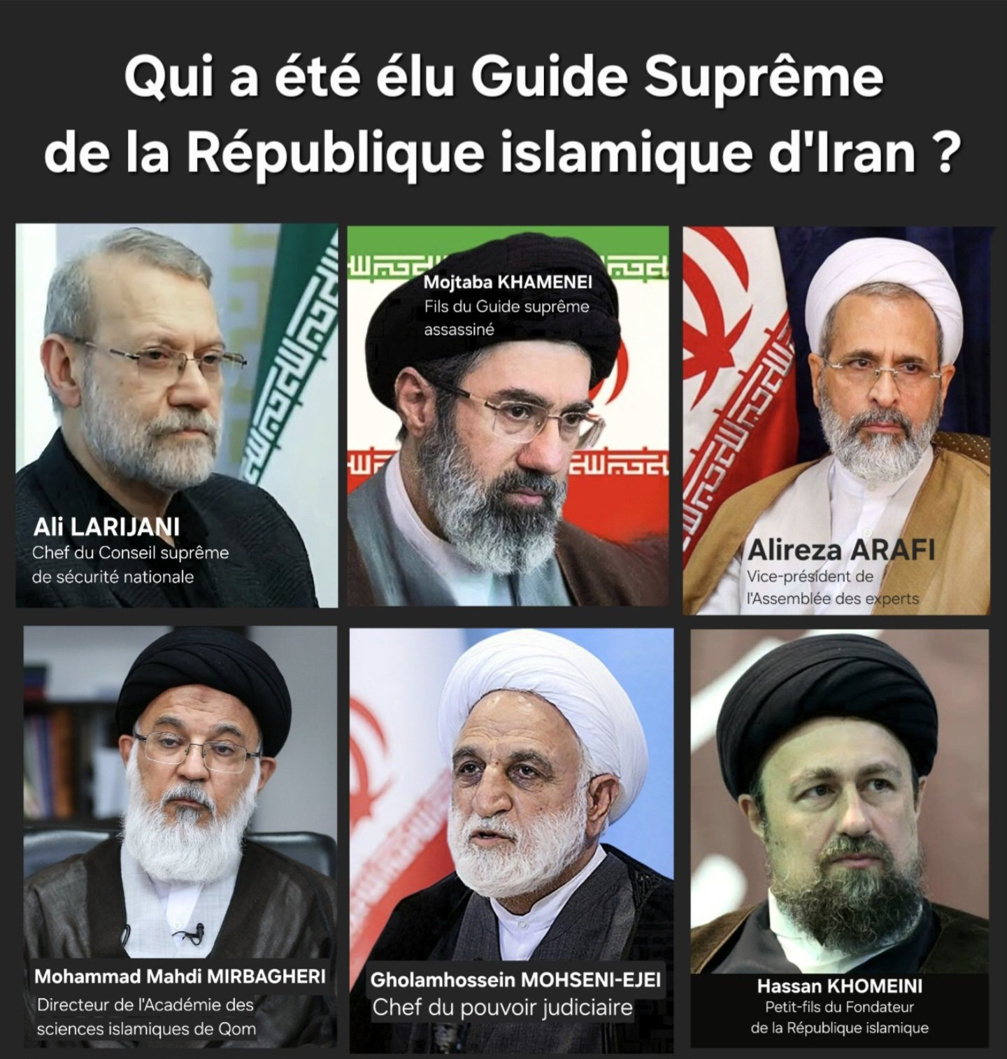 L'Assemblée des experts en Iran a choisi en secret le nouveau guide suprême