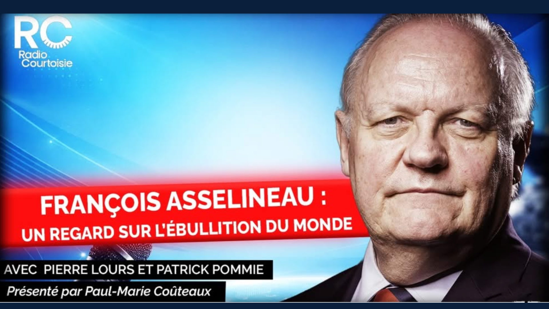 François Asselineau invité de Paul-Marie Coûteaux sur Radio Courtoisie – 22/03/2025