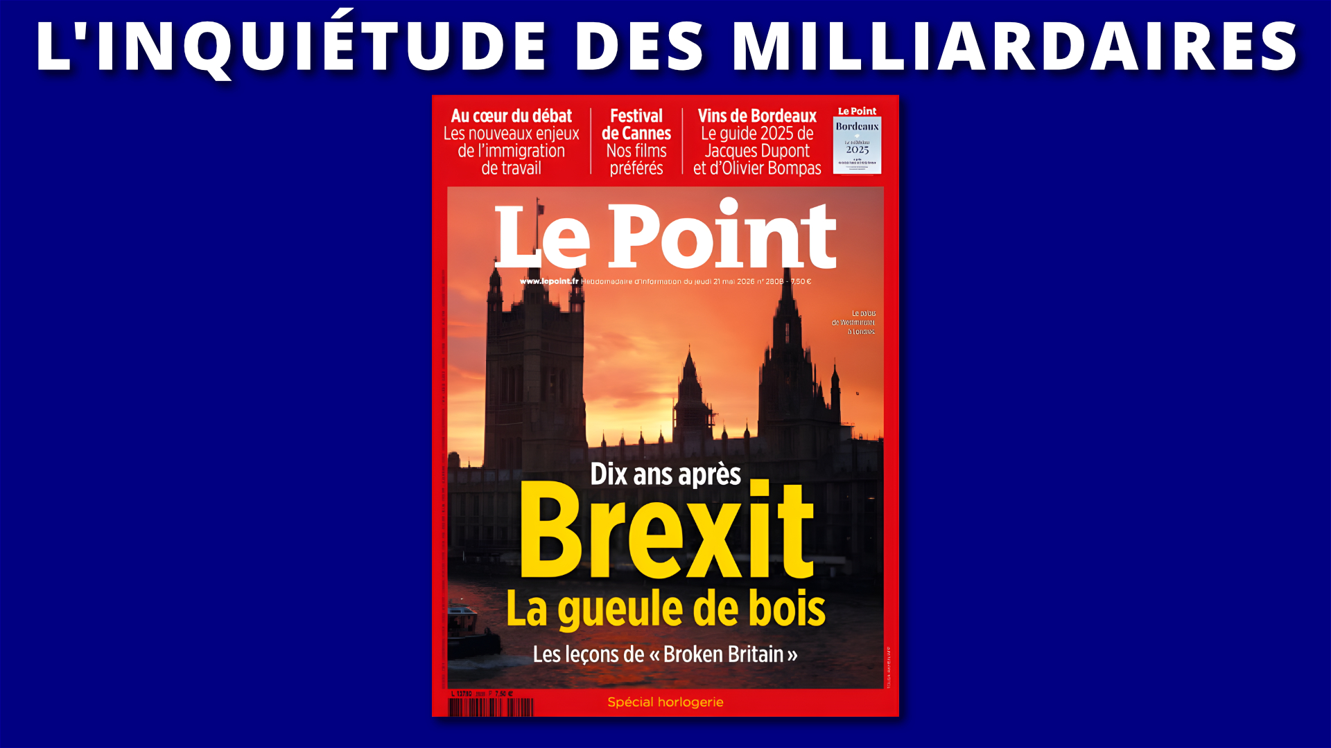 L'INQUIÉTUDE DES MILLIARDAIRES