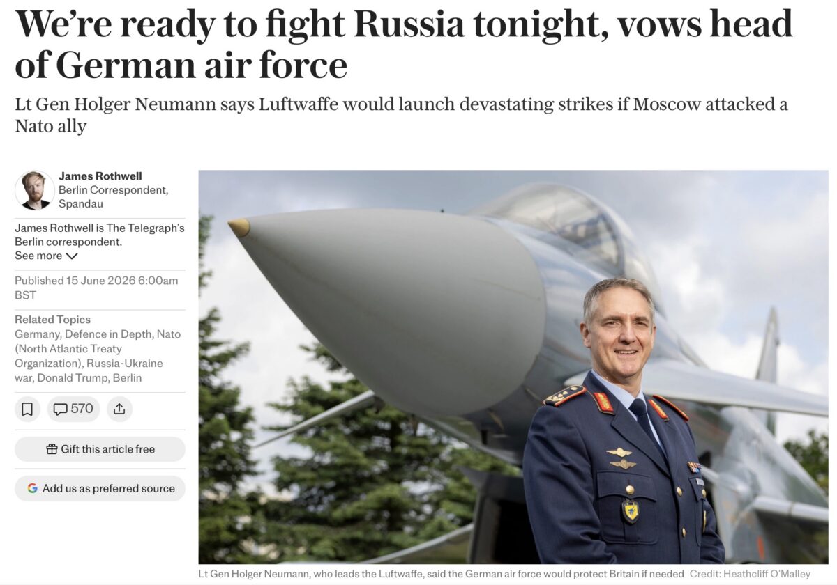 85 ans de l'Opération Barbarossa : la Luftwaffe de nouveau prête à bombarder la Rus…