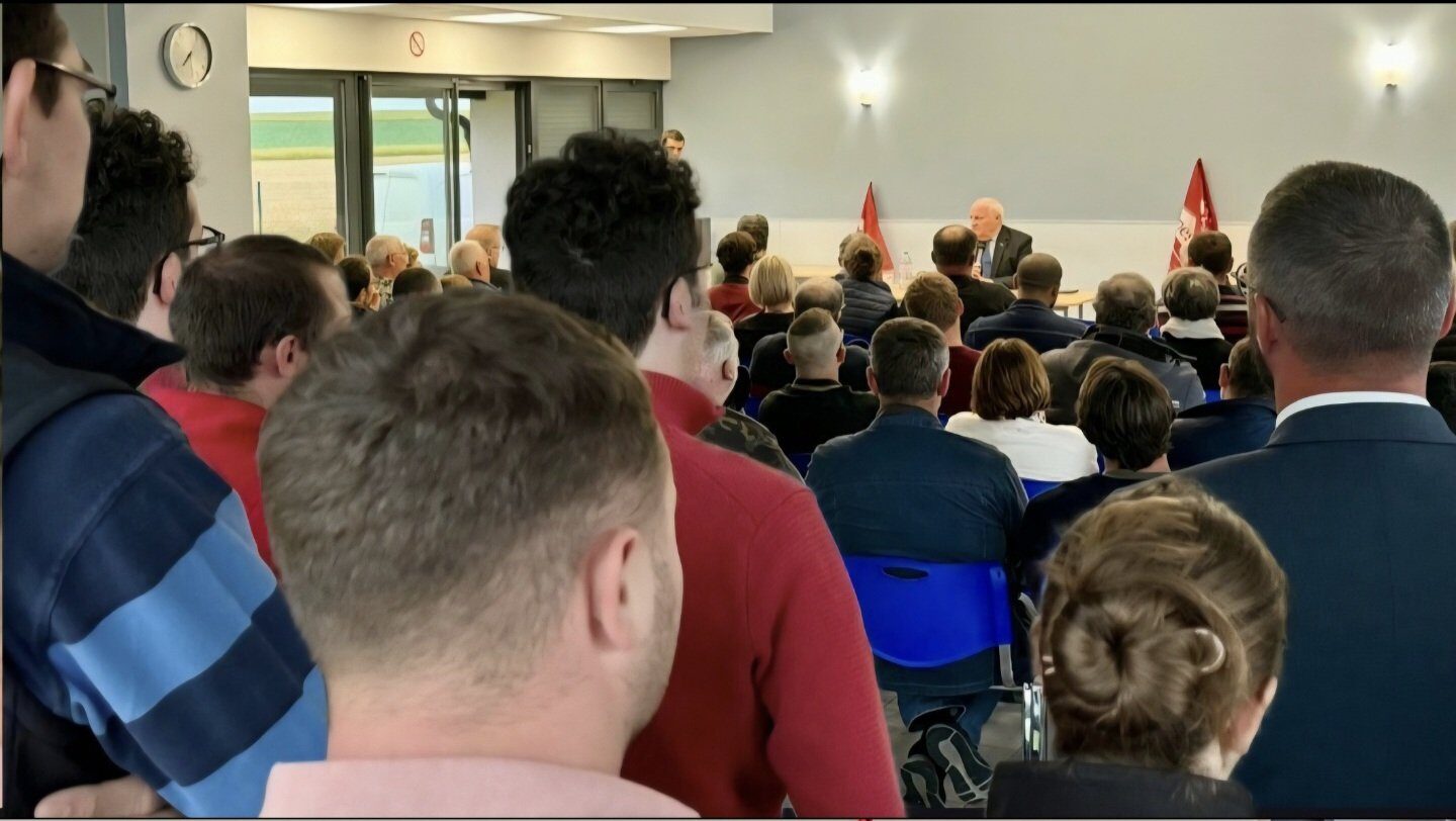 Excellente réunion publique avec les Jeunes Agriculteurs 08 ce 11 juin à Doux