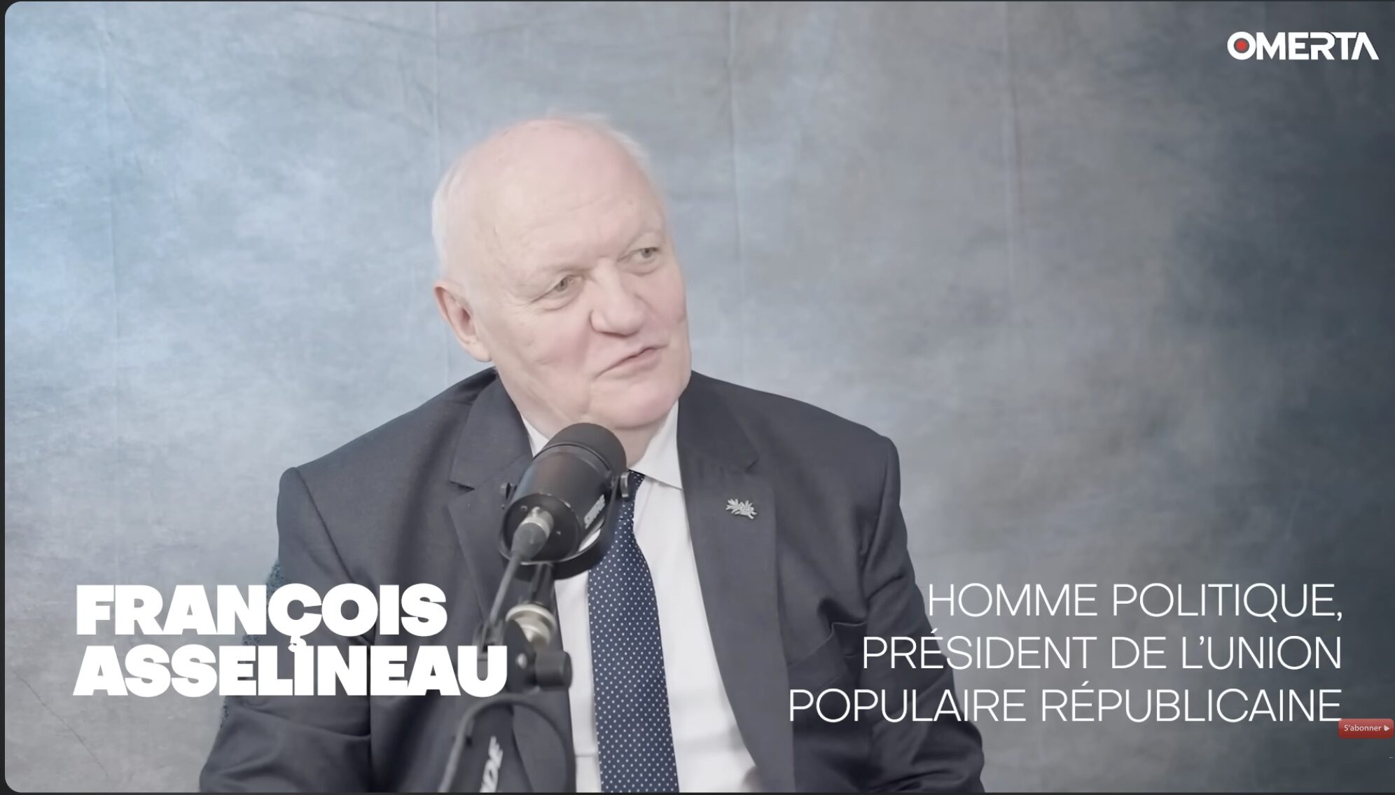 François Asselineau invité de Régis Le Sommier sur Omerta – 10/06/2026