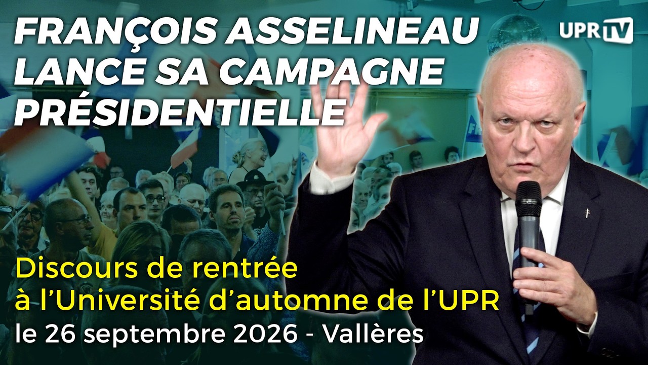 Discours de rentrée 2026 de François Asselineau : la Libération nationale !