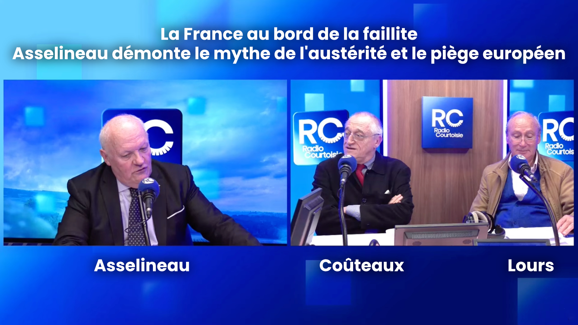 🎥 Radio Courtoisie 23/10/2026 – La France au bord de la faillite : Asselineau démo…