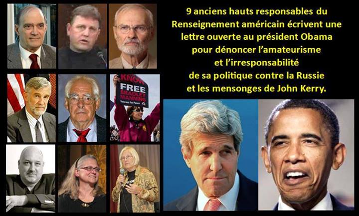 9 anciens responsables du renseignement américain écrivent une lettre ouverte à Obama pour dénoncer sa politique envers la Russie