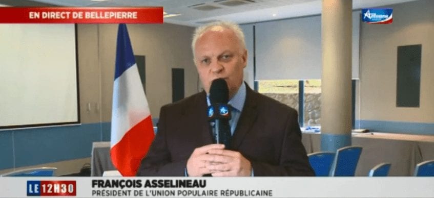 Entretien de François Asselineau dans le JT d'Antenne Réunion