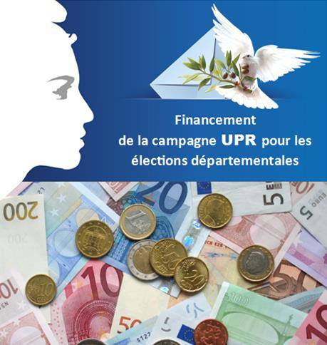 Élections départementales : présentation du financement de la campagne de l'UPR