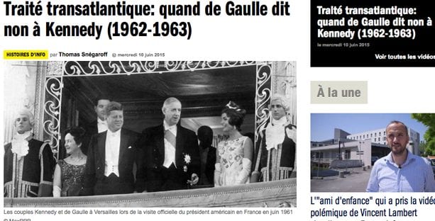 France Info confirme les analyses de l'UPR sur le rôle de Washington dans la construction européenne