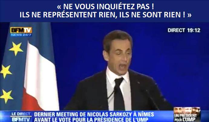 Le vrai visage de Sarkozy et de l'UMP