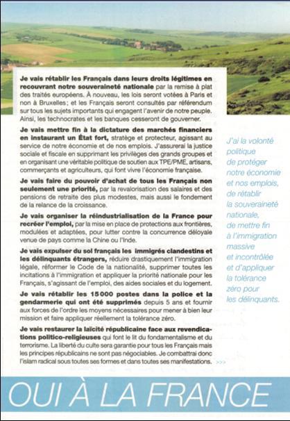 profession de foi de Mme Le Pen 3