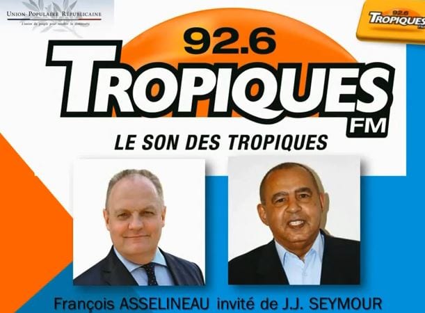 François ASSELINEAU invité de Jean-Jacques SEYMOUR sur Tropiques FM