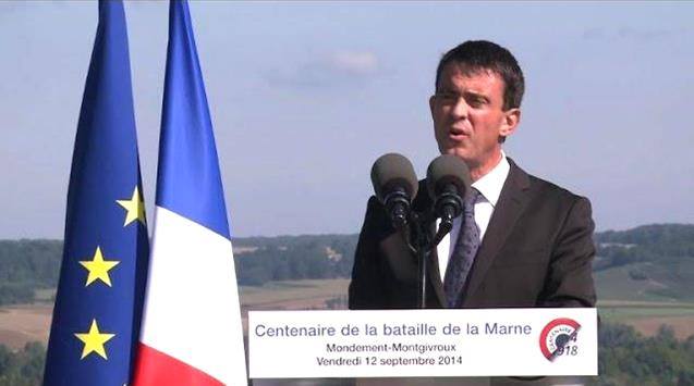 Manuel Valls victime d'un dédoublement de la personnalité lors de la commémorations des 100 ans de la bataille de la Marne